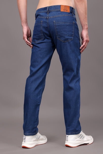 ZAYSH Men Slim Mid Rise Blue Jeans