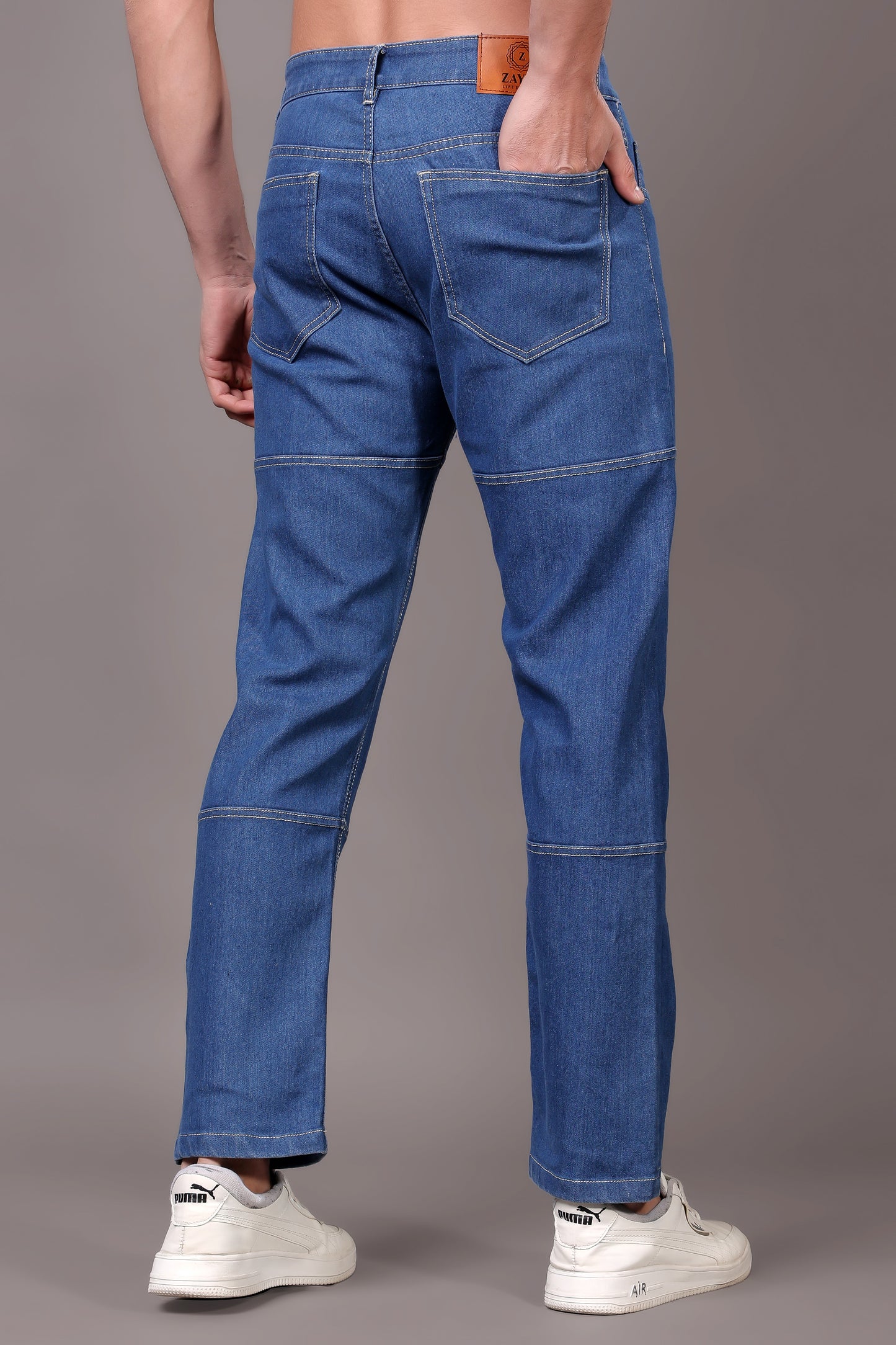 ZAYSH Men Relaxed fit Mid Rise Light Blue Jeans Pants (MJRP-2D-01)