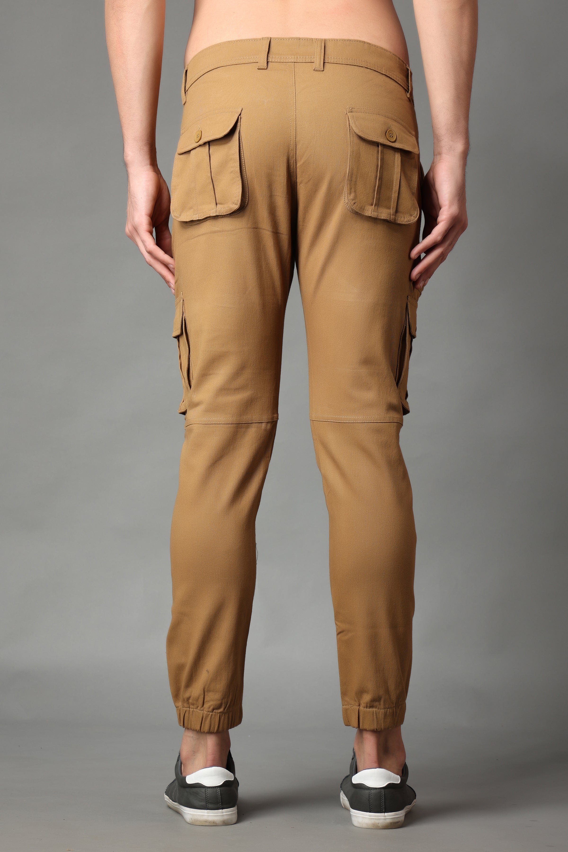 Buy Classic Camel Brown Baggy Fit Codrouy Cargo Pants Online At Best Prices   Tistabene