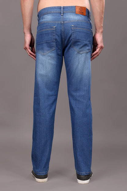 ZAYSH Men Slim Mid Rise Blue Washed Jeans