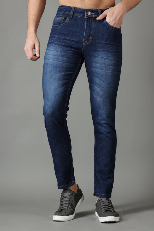 ZAYSH Men Slim Mid Rise Blue Washed Jeans